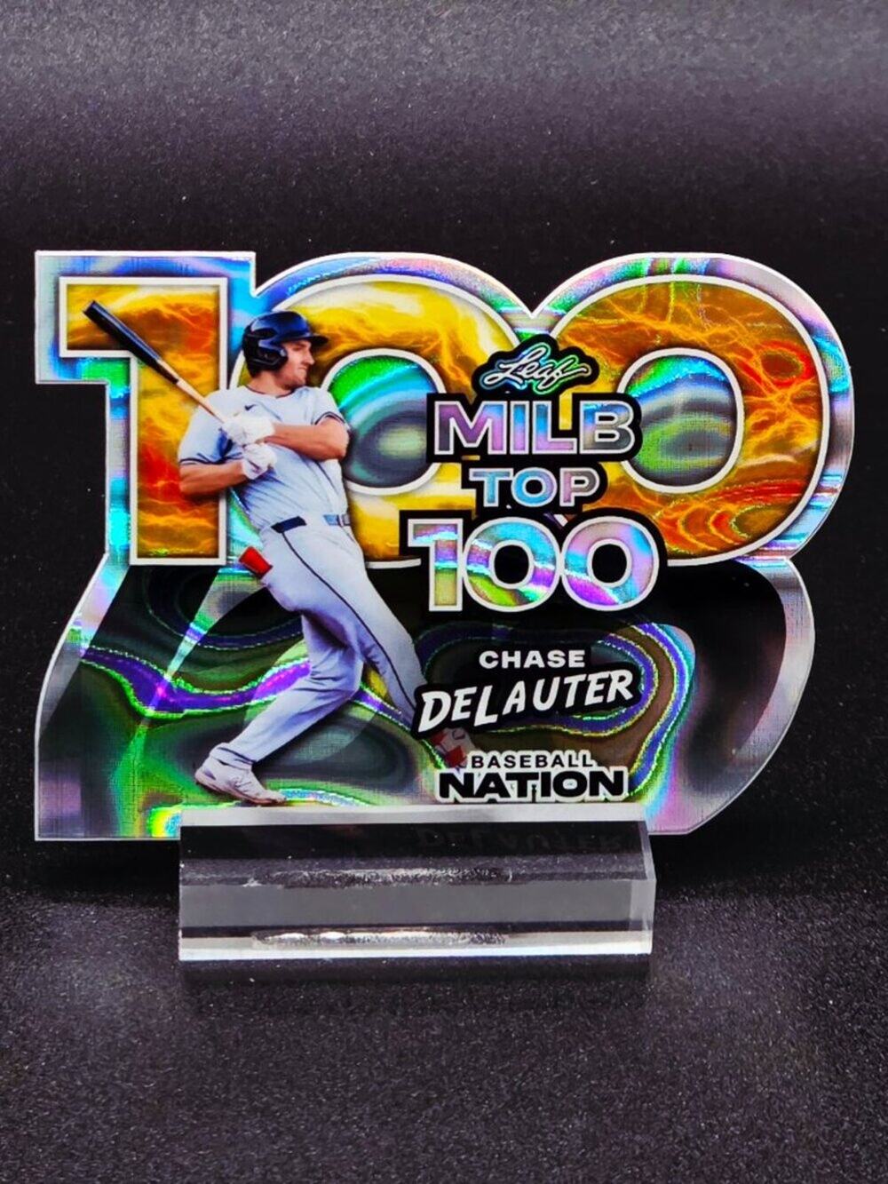 2025 Chase DeLauter 1/1 MLB Top 100 Ray Wave RC Cleveland Guardians Top Prospect